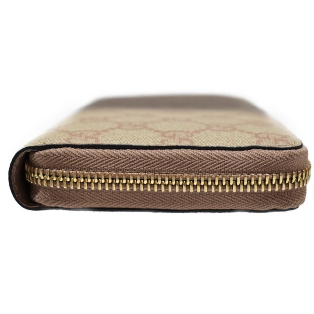 GUCCI Monogram Twins Large Zip Around Wallet Metallic Bronze - Picture 5 of 16